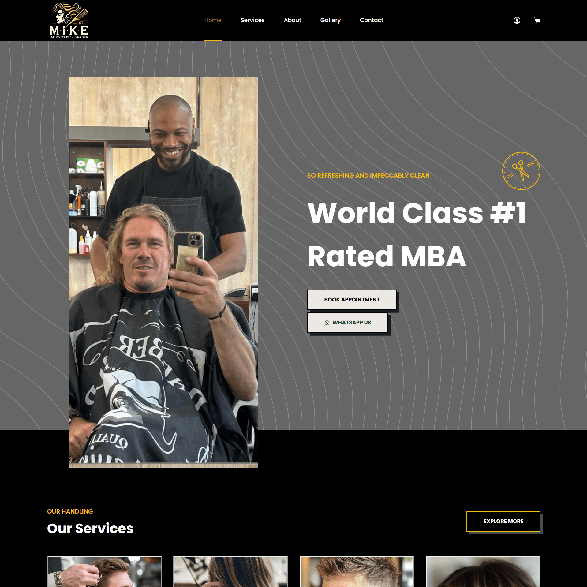Mike Hairstylist – Service-Commerce & Booking Platform