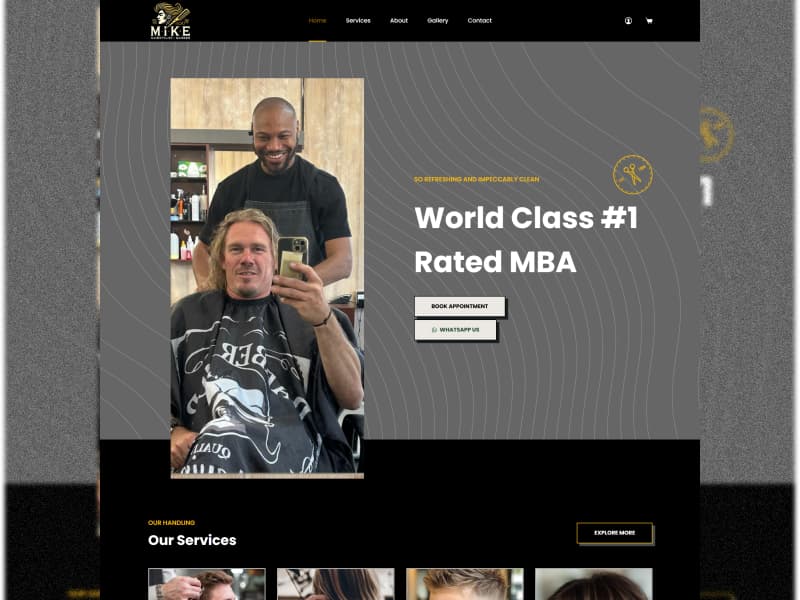 Mike Hairstylist – Service-Commerce & Booking Platform